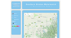 Desktop Screenshot of maps.gbwaterwatch.org.au