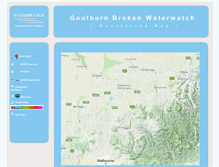 Tablet Screenshot of maps.gbwaterwatch.org.au